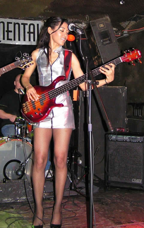 Monique - Bass player with the subDominants